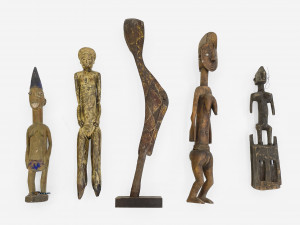 Image for Lot Group of 5 large African figures