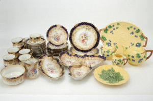 Image for Lot Viersa Porcelain Partial Dessert & Tiffany Service