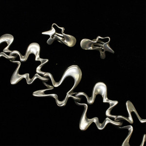Image for Lot Georg Jensen Splash Bracelet Earrings Koppel