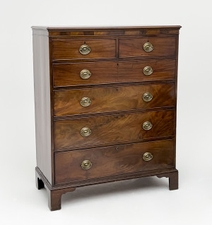Image for Lot Antique Georgian Chest of Drawers
