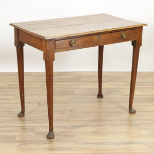Image for Lot George III Oak Side Table