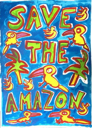 Image for Lot Katherine Bernhardt Save The Amazone