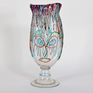 Image for Lot Luigi Mellara - Face Vase
