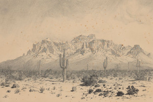 Image for Lot George Elbert Burr - Superstition Mountain-Apache Trail, Ariz