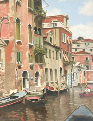 Image for Lot Eugene-Jean-Marie Bergeron - Scene of Venice