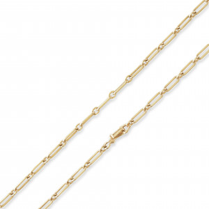 Image for Lot 18k Link and Bar Chain Necklace