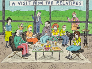 Image for Lot Roz Chast - A Visit from the Relatives