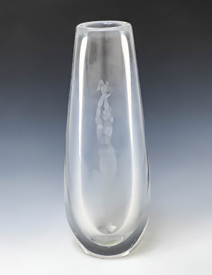 Image for Lot Vicke Lindstrand for Orrefors - Vase with Figural Decoration