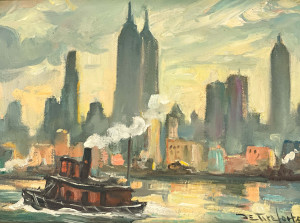 Image for Lot Bela de Tirefort - Tugboat on the East River