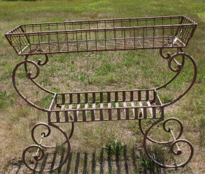 Image for Lot Wrought Iron Plant Stand