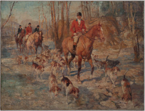 Image for Lot Arthur Ernst Becher - The Hunt, Picking Up The Trail
