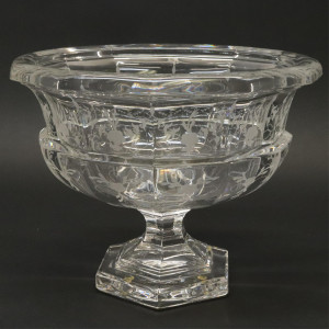Image for Lot Tiffany Co Crystal Pedestal Compote Bowl