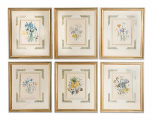 Image for Lot Artist Unknown - Floral Lithographs (6)