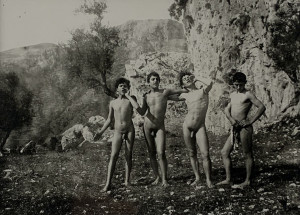 Image for Lot Baron Wilhelm von Gloeden - Untitled (Four Italian Youth at Play)