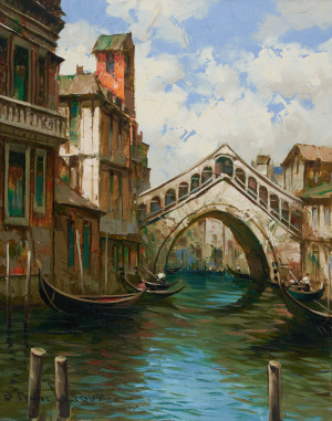 Image for Lot Pierre Latour - Bridge over Venice Canal