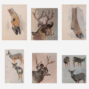 Image for Lot George Browne - 6 Deer studies