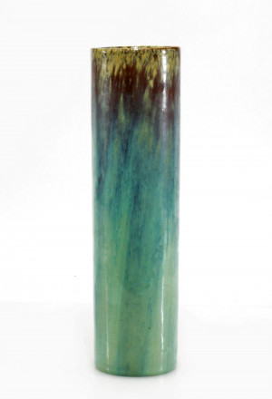 Image for Lot Fulper - Flambe Glaze Baluster Vase
