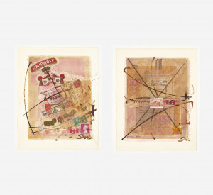 Image for Lot Stephen Andrews - Group, two (2) collage works