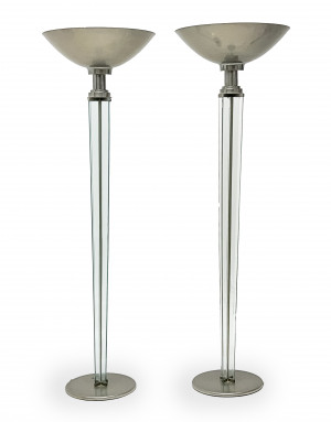 Image for Lot Pair of Art Deco Floor Lamps
