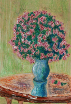 Image for Lot David Burliuk - FlowersIn Vase - pastel