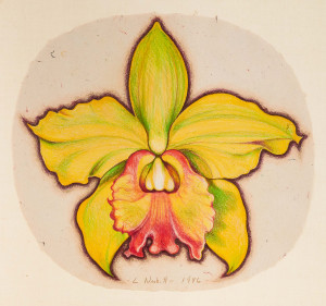 Image for Lot Lowell Nesbitt - Green Orchid