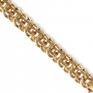 Image for Lot 14k Gold Prince of Wales Link Bracelet