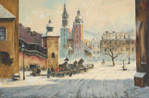Image for Lot W. Wolsky - Untitled (Winter market)