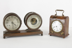 Image for Lot Ship's Clock Clock/Barometer