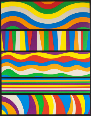 Image for Lot Sol LeWitt - Untitled (Waves and Lines)