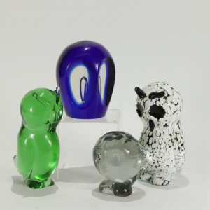 Image for Lot MCM Italian Glass Owls, A. Seguso, others