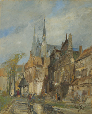Image for Lot Jan de Vogel - Cathedral Exterior Gazebo