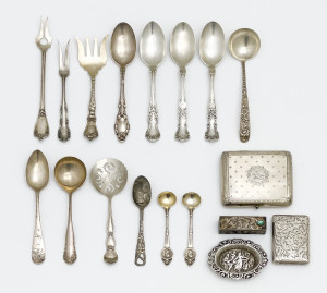 Image for Lot Assortment of Silver Flatware and Cases