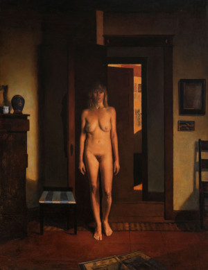 Image for Lot Stephen Brown - Woman Standing (Nude with Doors)