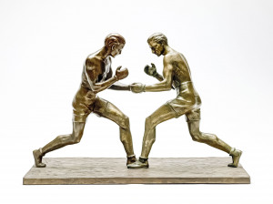 Image for Lot Artist Unknown - Figural Group of Boxers