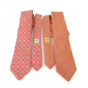 Image for Lot Two Hermes Silk Ties