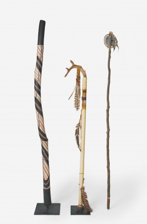Image for Lot Aboriginal - Didgeridoo and Indigenous Staffs