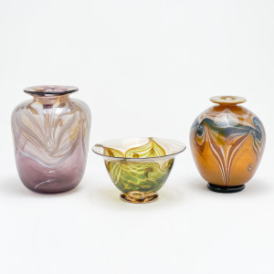 Image for Lot Art Glass Vases, Group of 3