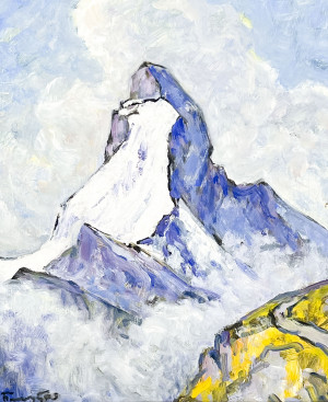 Image for Lot François Marc Eugène Gos - Cervin en Automne (Matterhorn in Autumn)