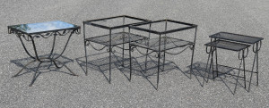 Image for Lot 5 Small Rectangular Wrought Iron Tables