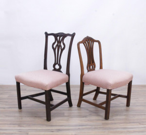 Image for Lot 2 George III Mahogany Side Chairs, 18th C.