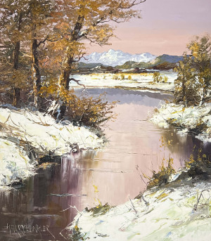 Image for Lot Harry Winkler - Untitled (Winter River)