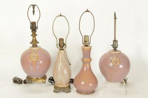 Image for Lot Four Trenton Pottery Co. Lamps