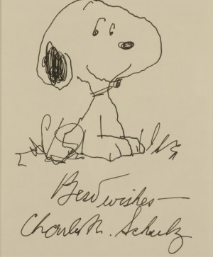 Image for Lot Charles. M. Schulz - Snoopy - ink on paper