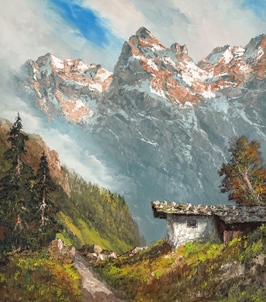 Image for Lot Herbert August Uerpmann - Kaiser Wilder Alpine Landscape