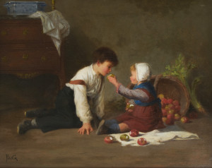 Image for Lot Jean Paul Haag - Children with Apples