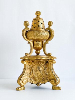 Image for Lot Louis XIV Gilt-Bronze Cassolette