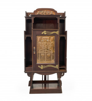 Image for Lot English Arts & Crafts Music Cabinet