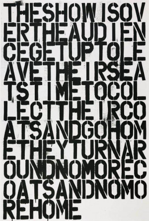 Image for Lot Christopher Wool Felix Gonzalez Torres Untitled (The Show Is Over)