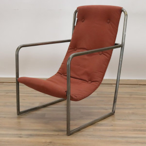 Image for Lot KEM Weber Style Metal Armchair c 1930