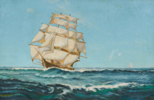 Image for Lot Artist Unknown - Untitled (ship at sea)